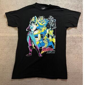 JoJo's Bizarre Adventure Viz Media Graphic T-Shirt Black Mens Medium Anime